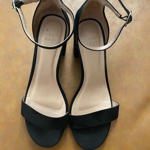 Black 1 inch Target heels